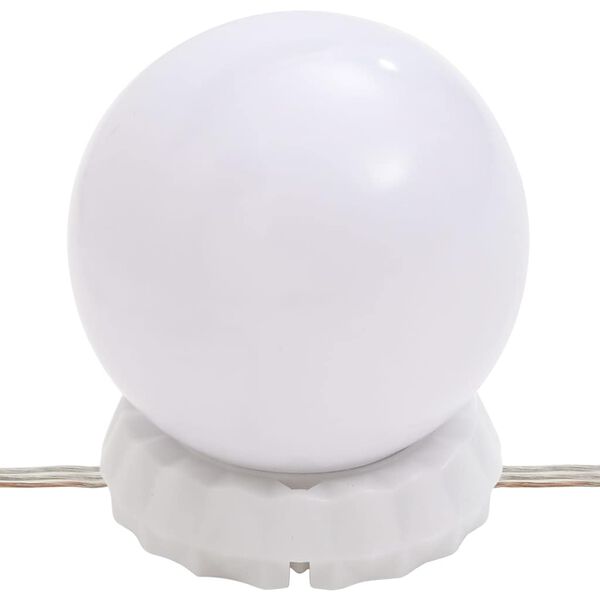 vidaXL Μπουντουάρ με LED Μαύρο 80 x 41 x 144,5 εκ.