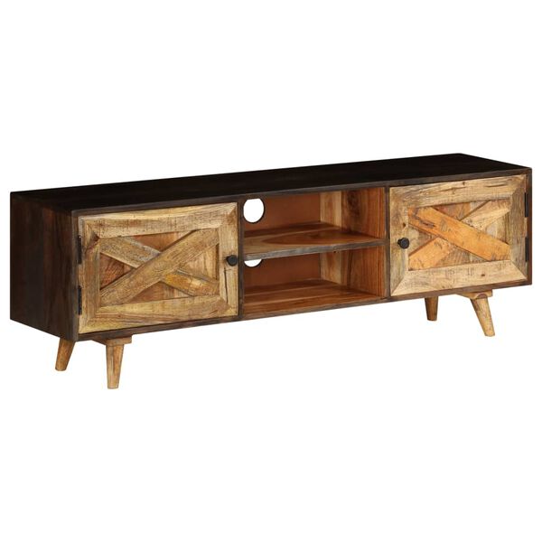 vidaXL Έπιπλο Τηλεόρασης 140 x 30 x 45 εκ. από Μασίφ Ξύλο Μάνγκο