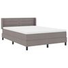 vidaXL &Kappa;&rho;&epsilon;&beta;ά&tau;&iota; &mu;&epsilon; &epsilon;&lambda;&alpha;&tau;ή&rho;&iota;&alpha; &mu;&epsilon; &sigma;&tau;&rho;ώ&mu;&alpha; Taupe 200 x 140 cm &Pi;&omicron;&lambda;&upsilon;&epsilon;&sigma;&tau;έ&rho;&alpha;&sigmaf;