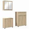 vidaXL &Sigma;&epsilon;&tau; &Epsilon;&pi;ί&pi;&lambda;&omega;&nu; &Mu;&pi;ά&nu;&iota;&omicron;&upsilon; 3 &tau;&mu;&chi;. &Delta;&rho;ύ&sigmaf; Sonoma 72,5 x 36,5 x 100 &epsilon;&kappa;