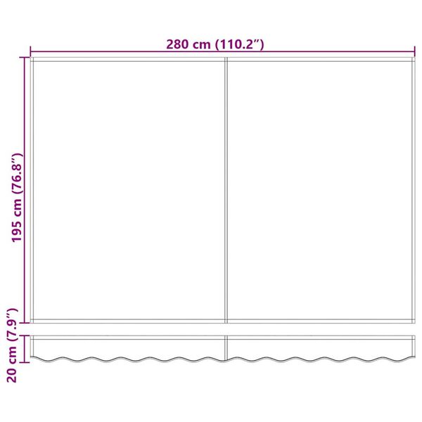 vidaXL Σκηνίτσα Αναδιπλούμενη Μπορντό 350 x 200 cm