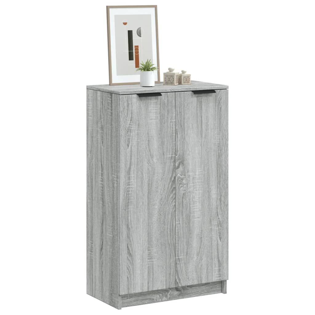 vidaXL Παπουτσοθήκη Γκρι Sonoma 59x35x100 εκ. από Επεξεργασμένο Ξύλο