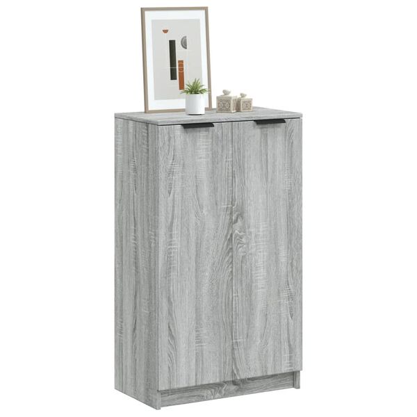 vidaXL Παπουτσοθήκη Γκρι Sonoma 59x35x100 εκ. από Επεξεργασμένο Ξύλο