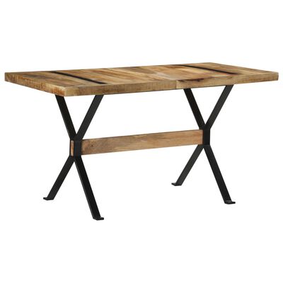 vidaXL Τραπεζαρία 140 x 70 x 76 εκ. από Ακατέργαστο Ξύλο Μάνγκο