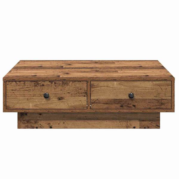 vidaXL Τραπεζάκι σαλονιού Παλαιό ξύλο 90 x 90 x 28 cm