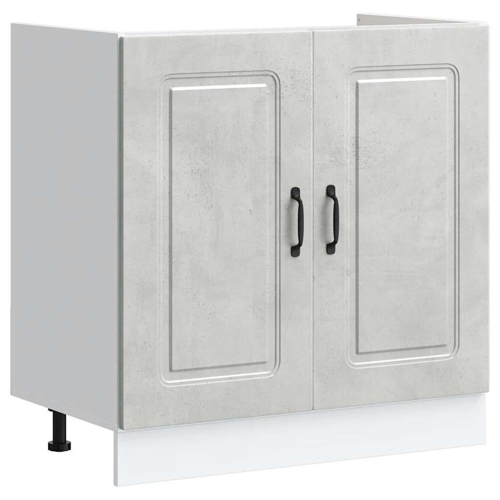 vidaXL Ντουλάπι βάσης νεροχύτη Kalmar Γκρι Sonoma 80x46x81,5 εκ.