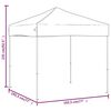 vidaXL Τέντα Εκδηλώσεων Πτυσσόμενη Taupe 2 x 2 μ.
