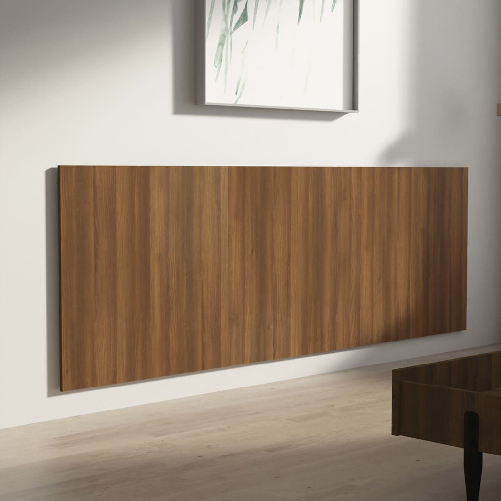 vidaXL Κεφαλάρι Κρεβατιού Καφέ Δρυς 240x1,5x80 εκ. Επεξεργασμένο Ξύλο