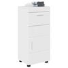 vidaXL Ντουλάπι Μπάνιου TULUM Γυαλιστερό λευκό 37 x 31.5 x 82 εκ