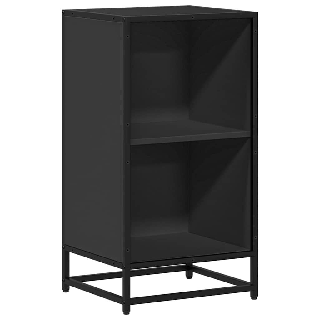 ντουλάπι βιβλίων vidaXL Μαύρο 40x35x76 cm Κατασκευασμένο ξύλο