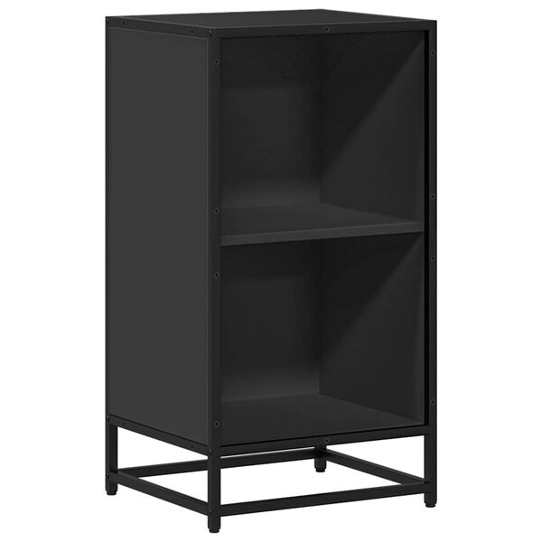 ντουλάπι βιβλίων vidaXL Μαύρο 40x35x76 cm Κατασκευασμένο ξύλο
