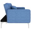vidaXL Καναπές - Κρεβάτι Μπλε Υφασμάτινος