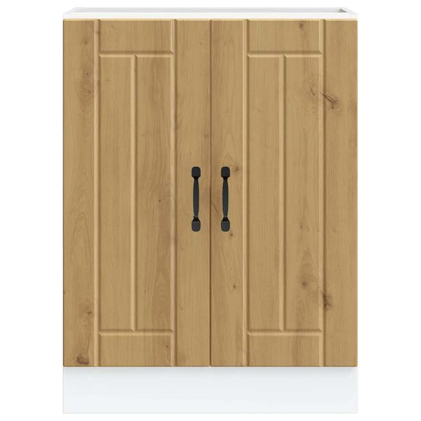 vidaXL Ντουλάπι βάσης νεροχύτη "Lucca" Artisan Oak Engineered Wood