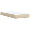 vidaXL &Kappa;&rho;&epsilon;&beta;ά&tau;&iota; Boxspring &mu;&epsilon; &Sigma;&tau;&rho;ώ&mu;&alpha; &Kappa;&rho;&epsilon;&mu; 100 x 200 &epsilon;&kappa;. &Upsilon;&phi;&alpha;&sigma;&mu;ά&tau;&iota;&nu;&omicron;