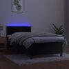 vidaXL &Kappa;&rho;&epsilon;&beta;ά&tau;&iota; Boxspring &mu;&epsilon; &Sigma;&tau;&rho;ώ&mu;&alpha; & LED &Mu;&alpha;ύ&rho;&omicron; 100x200 &epsilon;&kappa;. &Beta;&epsilon;&lambda;&omicron;ύ&delta;&iota;&nu;&omicron;