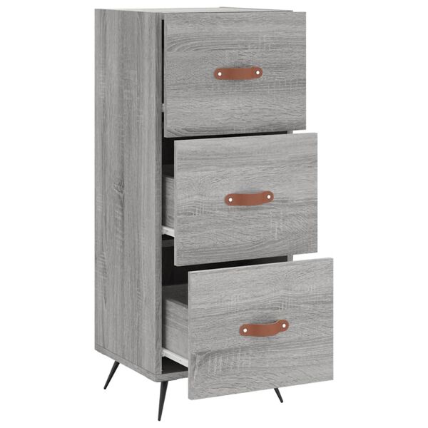 vidaXL Ντουλάπι Γκρι Sonoma 34,5x34x90 εκ. από Επεξεργασμένο Ξύλο