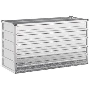 vidaXL &Upsilon;&psi;&omega;&mu;έ&nu;&omicron; &Kappa;&rho;&epsilon;&beta;ά&tau;&iota; &Kappa;ή&pi;&omicron;&upsilon; &Alpha;&sigma;&eta;&mu;ί 100 x 40 x 55 cm &gamma;&alpha;&lambda;&beta;&alpha;&nu;&iota;&sigma;&mu;έ&nu;&omicron;