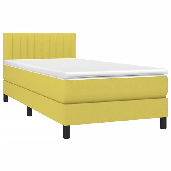 vidaXL &Kappa;&rho;&epsilon;&beta;ά&tau;&iota; Boxspring &mu;&epsilon; &Sigma;&tau;&rho;ώ&mu;&alpha; & LED &Pi;&rho;ά&sigma;&iota;&nu;&omicron; 100x200 &epsilon;&kappa; &Upsilon;&phi;&alpha;&sigma;&mu;ά&tau;&iota;&nu;&omicron;