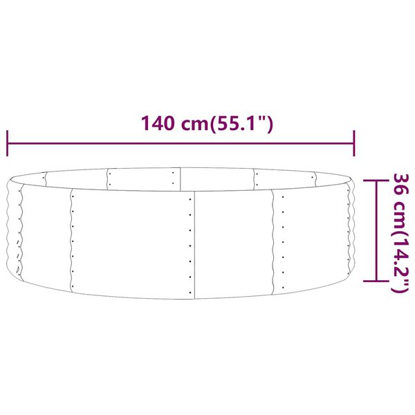 vidaXL &Zeta;&alpha;&rho;&nu;&tau;&iota;&nu;&iota;έ&rho;&alpha; &Pi;&rho;ά&sigma;&iota;&nu;&eta; 140x140x36&epsilon;&kappa; &Gamma;&alpha;&lambda;&beta;&alpha;&nu;&iota;&sigma;&mu;έ&nu;&omicron;&sigmaf; &chi;ά&lambda;&upsilon;&beta;&alpha;&sigmaf;