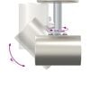 vidaXL Σποτ οροφής Βουρτσισμένο νικέλιο 26 x 6.5 x 11.5 εκ Ατσάλι