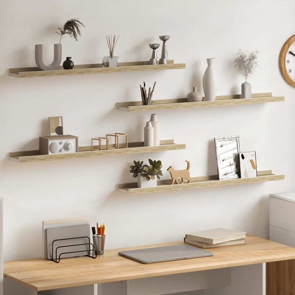 vidaXL &Rho;ά&phi;&iota;&alpha; &Tau;&omicron;ί&chi;&omicron;&upsilon; 4 &tau;&epsilon;&mu;. &Lambda;&epsilon;&upsilon;&kappa;ό &kappa;&alpha;&iota; Sonoma &Delta;&rho;&upsilon;&sigmaf; 80 x 9 x 3 &epsilon;&kappa;.