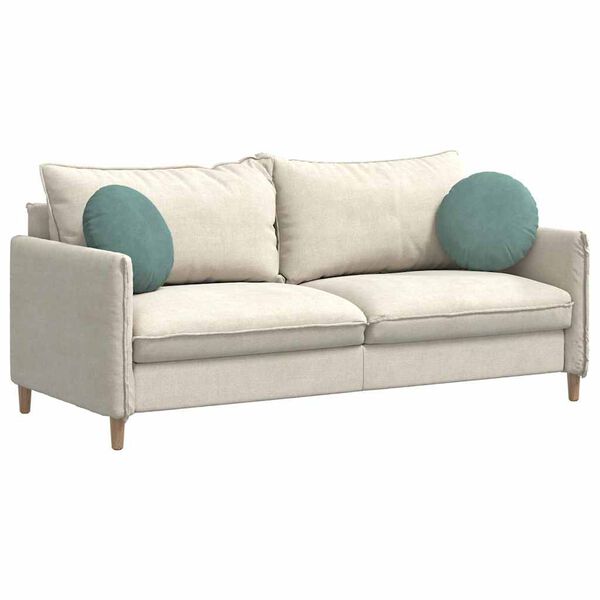 vidaXL Μαξιλάρια καθισμάτων 2 pcs Θαλασσί Ø 40 x 13 εκ. Βελούδο