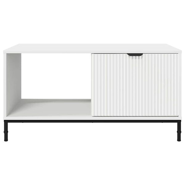 vidaXL Τραπεζάκι σαλονιού Λευκό 90 x 49 x 46 εκ. Επεξεργασμένο ξύλο