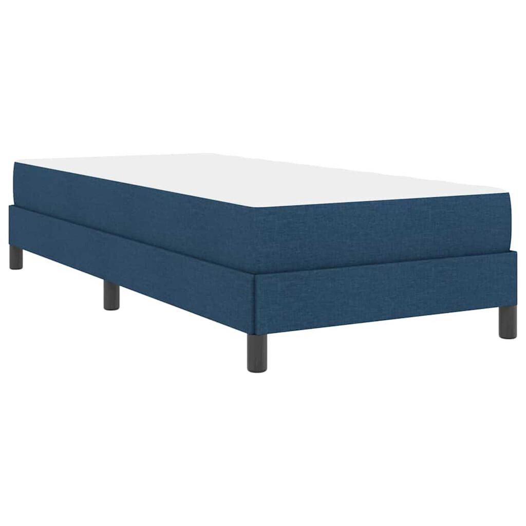 vidaXL Κρεβάτι με ελατήρια με στρώμα Μπλε 100 x 200 cm ύφασμα