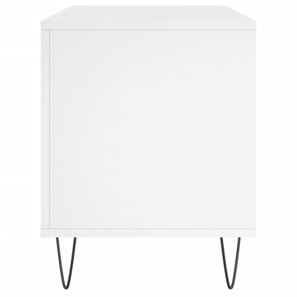 vidaXL Έπιπλο Δίσκων Λευκό 100 x 38 x 48 εκ. από Επεξεργασμένο Ξύλο