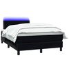 vidaXL &Kappa;&rho;&epsilon;&beta;ά&tau;&iota; Boxspring &mu;&epsilon; &Sigma;&tau;&rho;ώ&mu;&alpha; & LED &Mu;&alpha;ύ&rho;&omicron; 120x220 cm &Beta;&epsilon;&lambda;&omicron;ύ&delta;&iota;&nu;&omicron;