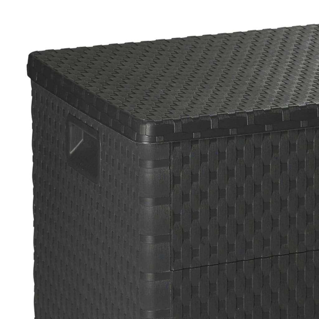 vidaXL Μπαούλο Αποθήκευσης Κήπου Ανθρακί 120x56x63 εκ. Πολυπροπυλένιο