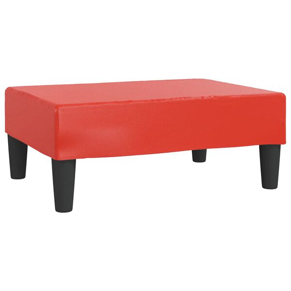 vidaXL Υποπόδιο Κόκκινο 78 x 56 x 32 εκ. από Συνθετικό Δέρμα