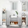 vidaXL Σετ Επίπλων Μπάνιου VIGO 5 pcs Λευκό αντικέ 37 x 34 x 110 εκ
