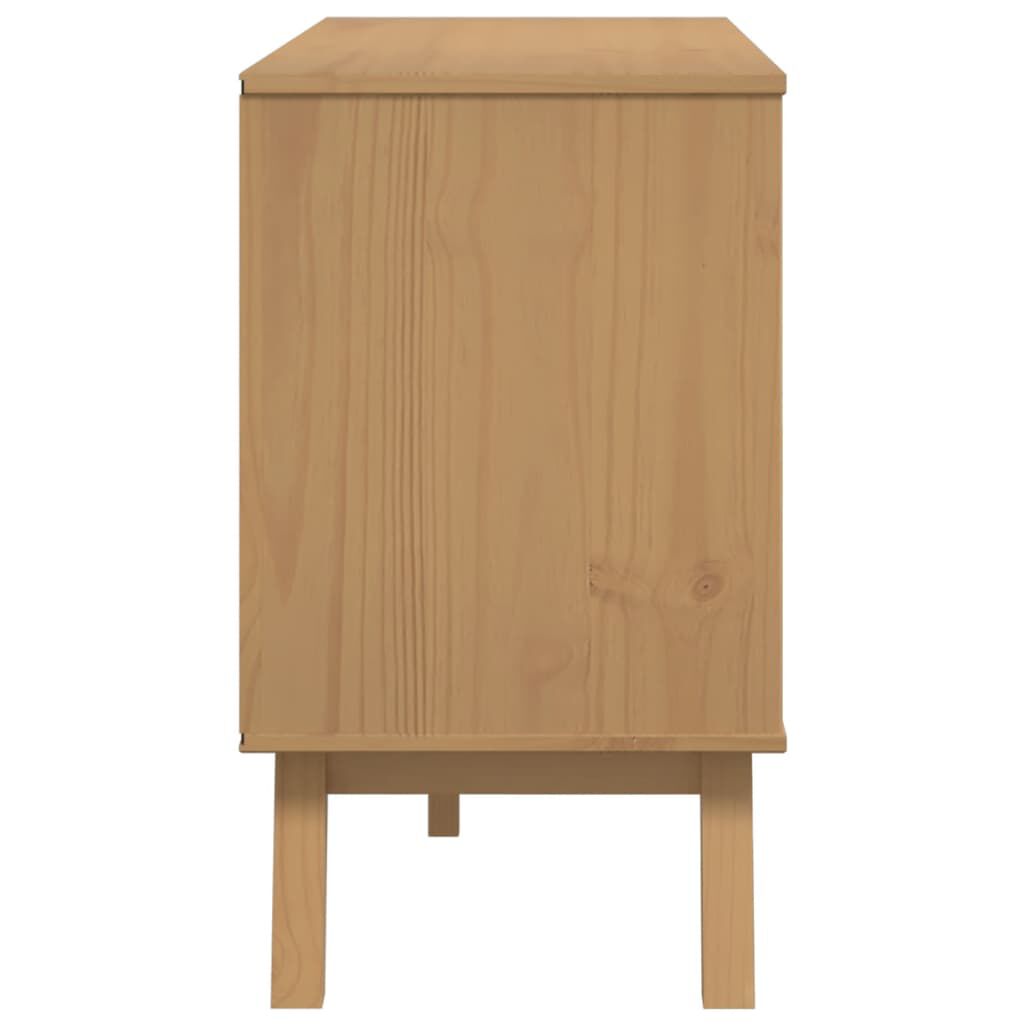 vidaXL Μπουφές OLDEN Καφέ 114 x 43 x 73,5 εκ. από Μασίφ Ξύλο Πεύκου