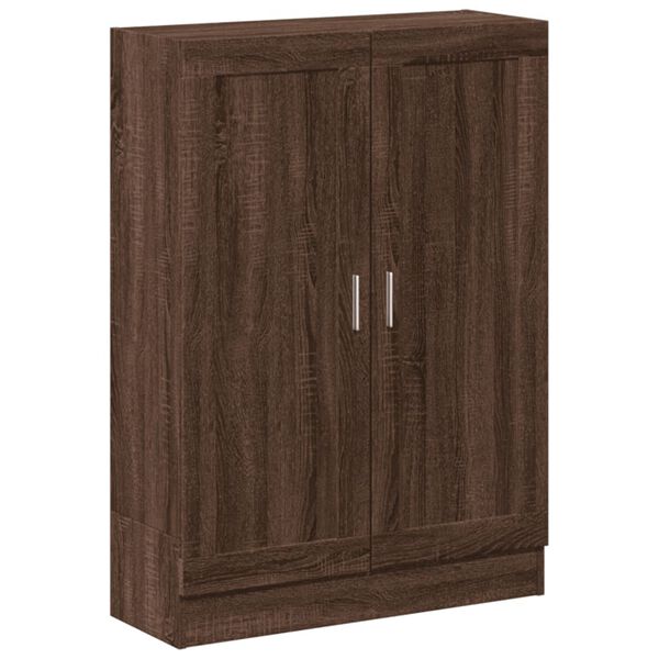vidaXL Βιβλιοθήκη Καφέ Δρυς 82,5x30,5x115 εκ. Επεξεργασμένο Ξύλο