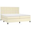 vidaXL &Kappa;&rho;&epsilon;&beta;ά&tau;&iota; Boxspring &mu;&epsilon; &Sigma;&tau;&rho;ώ&mu;&alpha; &Kappa;&rho;&epsilon;&mu; 200x200 &epsilon;&kappa;. &Sigma;&upsilon;&nu;&theta;&epsilon;&tau;&iota;&kappa;ό &Delta;έ&rho;&mu;&alpha;