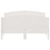 vidaXL Σκελετός Κρεβ. Χωρίς Στρώμα Λευκό 150x200 εκ Μασίφ Πεύκο
