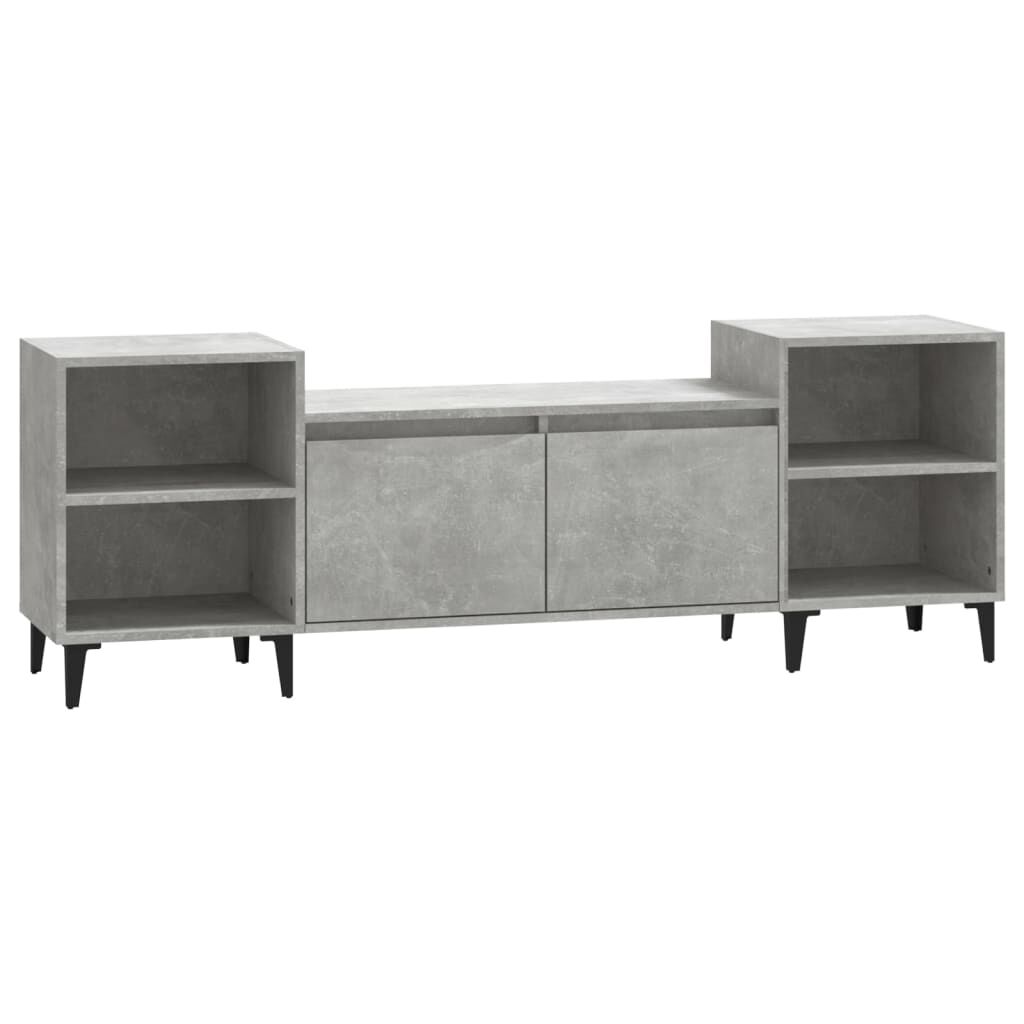 vidaXL Έπιπλο Τηλεόρασης Γκρι Σκυρ. 160x35x55 εκ. Επεξ. Ξύλο
