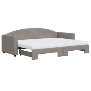 vidaXL &Kappa;&alpha;&nu;&alpha;&pi;έ&sigmaf; &Kappa;&rho;&epsilon;&beta;ά&tau;&iota; &Sigma;&upsilon;&rho;ό&mu;&epsilon;&nu;&omicron;&sigmaf; Taupe 80x200 &epsilon;&kappa;. &Upsilon;&phi;&alpha;&sigma;&mu;ά&tau;&iota;&nu;&omicron;&sigmaf; &Sigma;&tau;&rho;ώ&mu;&alpha;&tau;&alpha;