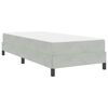 vidaXL Κρεβάτι box spring με στρώμα Ανοιχτό γκρι 80 x 200 cm Βελούδο