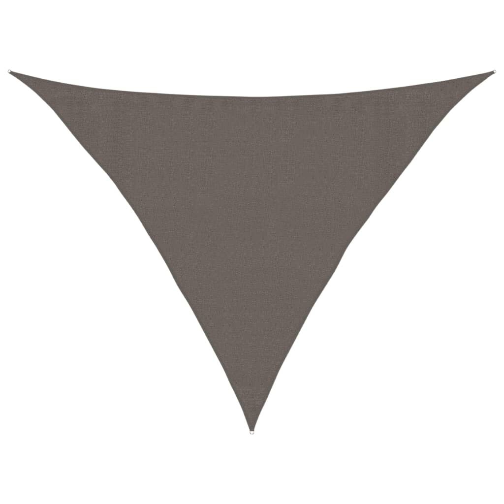 vidaXL Πανί Σκίασης Ανθρακί 3,5 x 3,5 x 4,9 μ. από HDPE 160 γρ./μ²