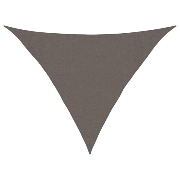 vidaXL Πανί Σκίασης Ανθρακί 3,5 x 3,5 x 4,9 μ. από HDPE 160 γρ./μ²