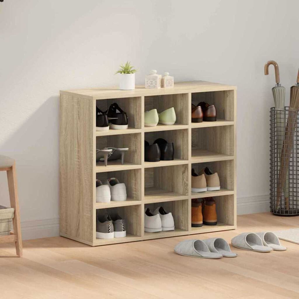 vidaXL Ντουλάπα Παπουτσιών με ράφι Sonoma Δρυς 77.5 x 30 x 67 εκ.
