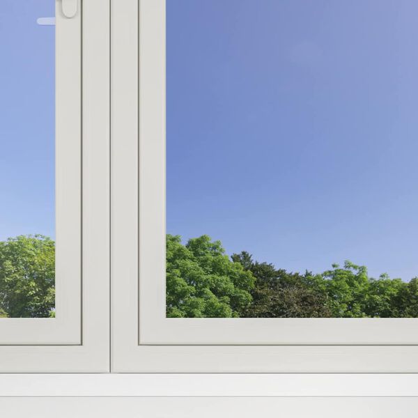 vidaXL Μεμβράνη Ηλιακή Αντιστατική Εφέ Ανάκλασης Ασημί 90x500 εκ. PVC