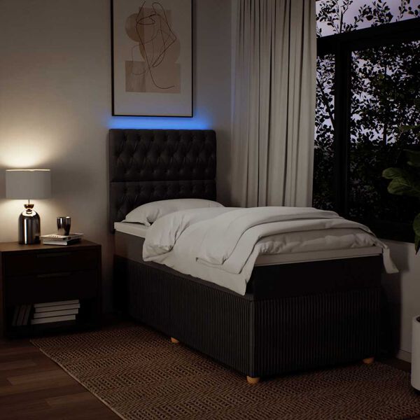 vidaXL &Kappa;&rho;&epsilon;&beta;ά&tau;&iota; Boxspring &mu;&epsilon; &Sigma;&tau;&rho;ώ&mu;&alpha; &Sigma;&kappa;&omicron;ύ&rho;&omicron; &Kappa;&alpha;&phi;έ 90x200 &epsilon;&kappa;. &Upsilon;&phi;&alpha;&sigma;&mu;ά&tau;&iota;&nu;&omicron;