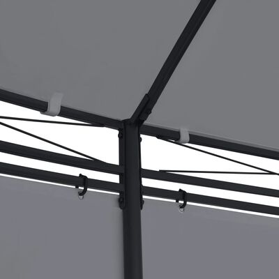 vidaXL Κιόσκι με Κουρτίνες Ανθρακί 520 x 349 x 255 εκ.
