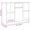 vidaXL Συρταριέρα με Συρτάρια Γκρι Σκυρ. 101x35x76 εκ. από Επεξ. Ξύλο