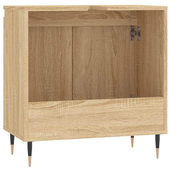 vidaXL Ντουλάπι Μπάνιου Sonoma Δρυς 58 x 33 x 60 εκ. από Επεξεργ. Ξύλο