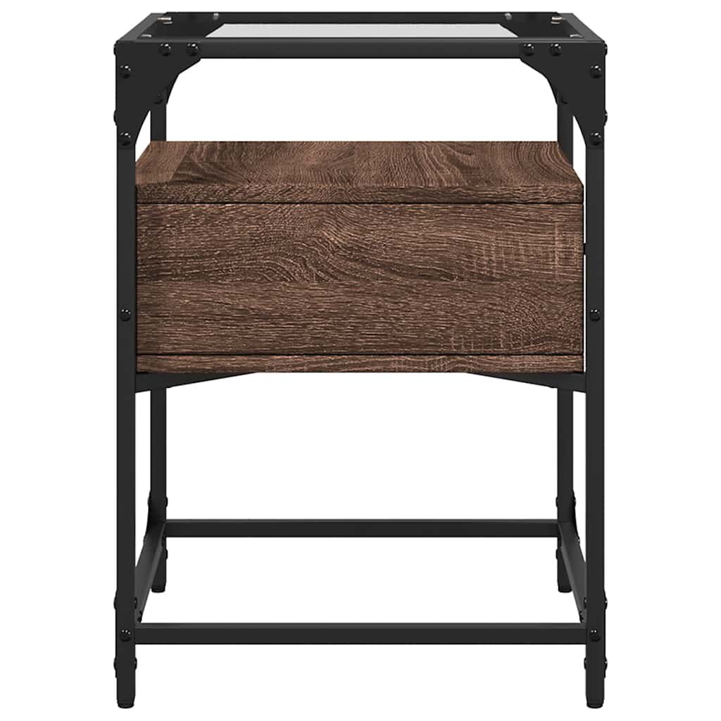 vidaXL Κομοδίνο Καφέ Δρυς 40x40x55 εκ. από Επεξεργασμένο Ξύλο