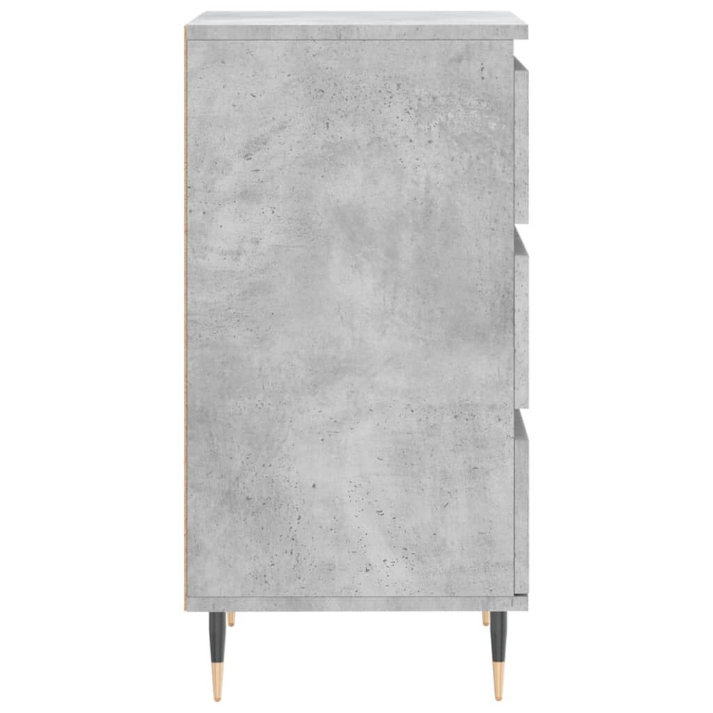 vidaXL Κομοδίνο Γκρι Σκυροδεμ. 40 x 35 x 70 εκ. από Επεξεργασμένο Ξύλο